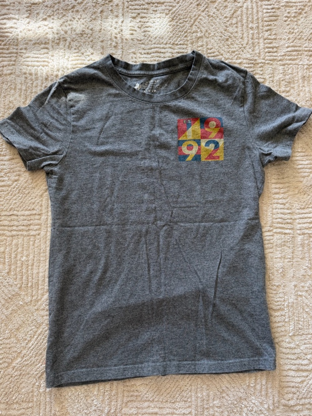 Dutch Bros Gray Tee with Colorful 1992 Graphic